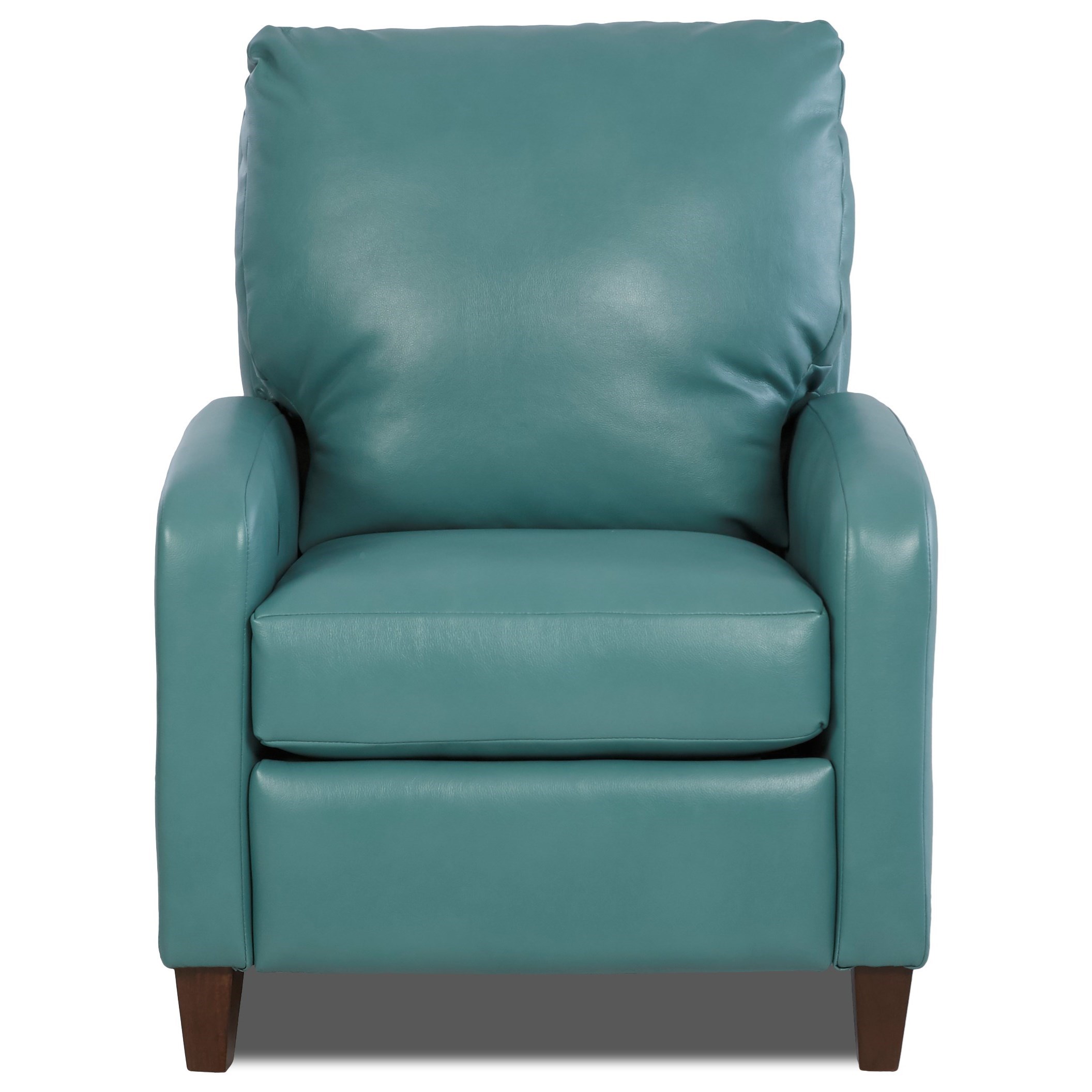 Hoover High Leg Recliner with Modern Track Arms Morris Home High